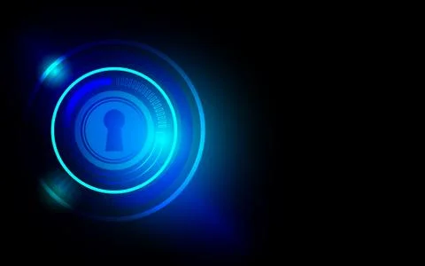 A digital technology security vector image Stock Illustration