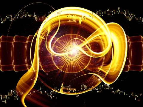 Digital Technology Swirls Stock Illustration