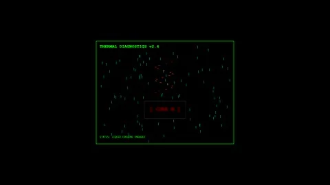 Digital technology terminal interface loop Stock Footage 346838028
