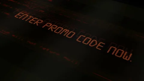 Digital technology text - Enter Promo Code Stock Footage 90976269