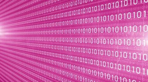 Digital technology text numbers backgorund left perspective 4K purple Stock Footage 66433599