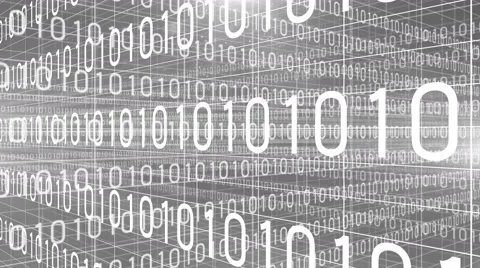 Digital technology text numbers backgorund traverse 4K colorless Stock Footage 66461676
