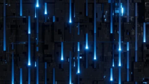 Digital technology themed background loop animated Video stock 325431695