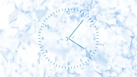 Digital technology time clock looping animation Vídeos de archivo 333711687