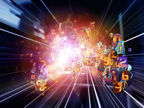 Digital Technology Visualization Illustrazione stock