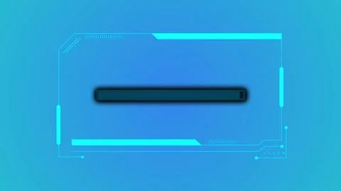 Digital technology waiting loading bar. installing loading bar illustration.. Illustrazione stock