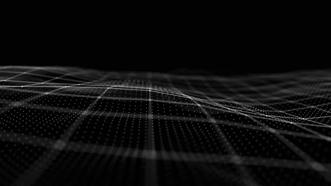 Digital technology wave. Abstract background with dots and line. 스톡 동영상 152883471