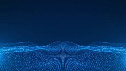 Digital Technology wave background concept, Mirror effects Video stock 163642577