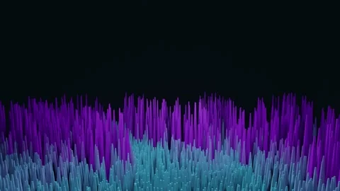 Digital technology wave. Dark cyberspace. Ascending digital city. Video stock 194121757