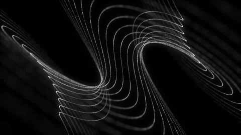 Digital technology wave. Dark cyberspace. Abstract music backdrop. Stock-Footage 262237124