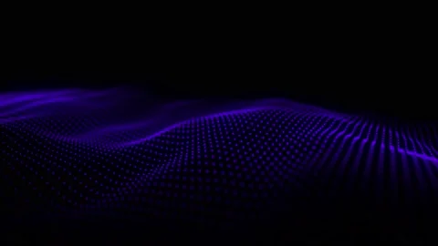 Digital technology wave. Futuristic digital background with moving camera. Stock-Footage 207749443