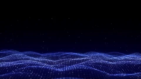 Digital technology wave. Futuristic digital background. Big data analytics. Video stock 262237750