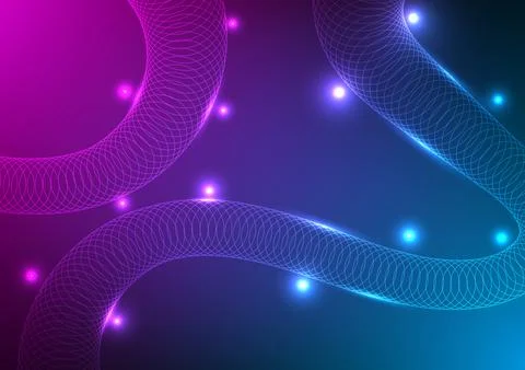 Digital technology Wavy background. Design for abstract fluid curve wave sh.. Stock Illustration