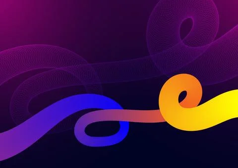 Digital technology Wavy background. Wave shape gradient concept. Design for.. Stock Illustration
