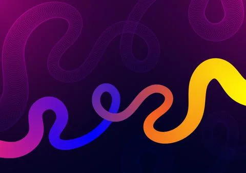 Digital technology Wavy background. Wave shape curve gradient concept. Desi.. Stock Illustration