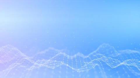 Digital technology White polygons connected on beautiful pastel pink blue g.. Stock Illustration