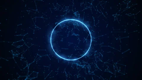 Digital technology worldwide global network internet connection background 스톡 동영상 339647568