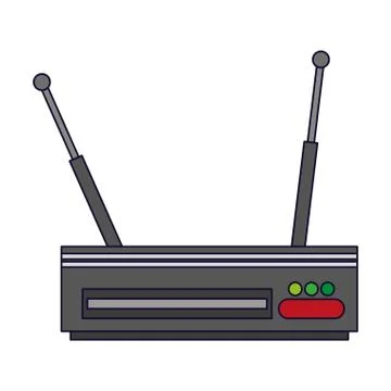 Digital television decoder 스톡 일러스트
