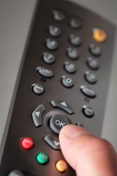Digital television remote Stock Photos