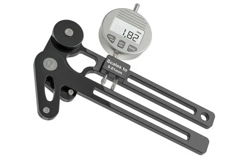 Digital Tension Meter, 3D rendering Stock Illustration