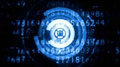 Digital text animation disc 10 Stock Footage 56555220