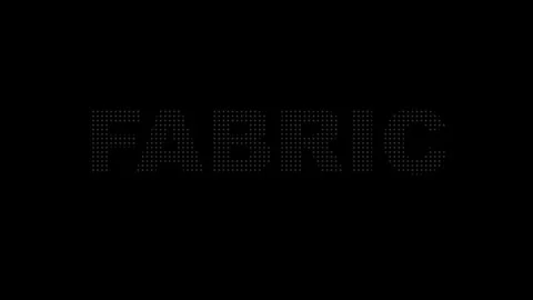 Digital Text Animation 'Fabric' Word Reveal, Modern Dot Matrix Technology D.. 库存影片 330280123