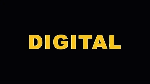 Digital Text appearing on black background with cinematic motion and subtle.. Stock Footage 344032208