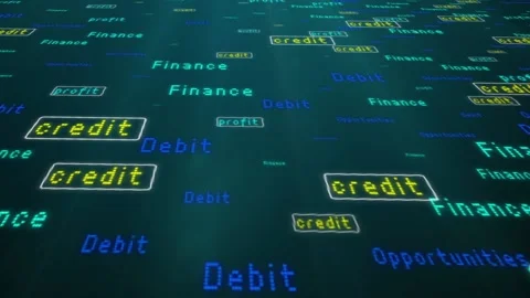Digital text with business terms, current animation from bottom to top Stock Footage 101280920