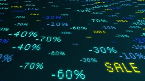 Digital text, discounts, sales for your design Stock Footage 101280882