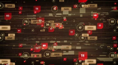 Digital text effects 库存影片 54137080