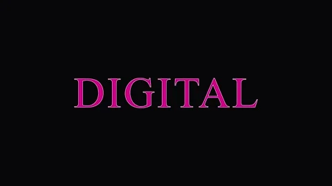 Digital text glitch effect with chromatic aberration and signal distortion .. Video stock 344032216