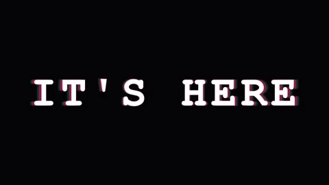 Digital Text Glitch Effect with Repeating Message During Broadcast Transition Video stock 344037072
