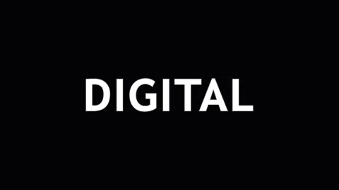 Digital Text Glitching with Chromatic Aberration Against Black Background f.. Video stock 344032226