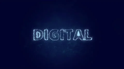 Digital text. Plexus with text digital. Plexus. 4K video Stock Footage 171625183