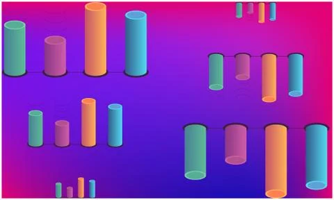 Digital textile deign of art on abstract background Stock Illustration