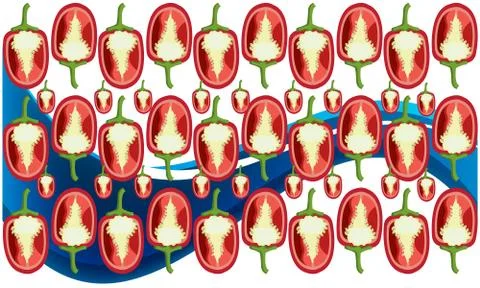 Digital textile design of abstract art Stock Illustration