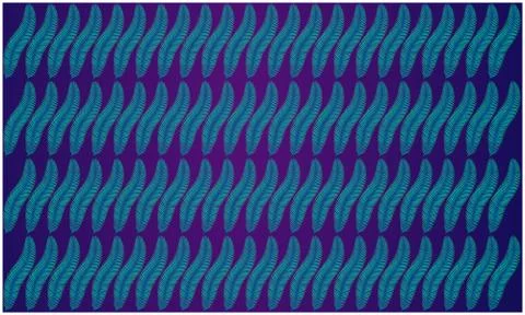 Digital textile design of abstract leaves Stock Illustration
