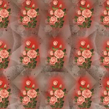 DIGITAL TEXTILE DESIGN AND DESIGN PATTERN Stock Illustration