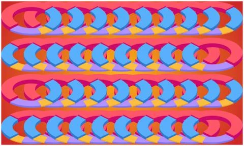 Digital textile design of art on abstract background Stock Illustration