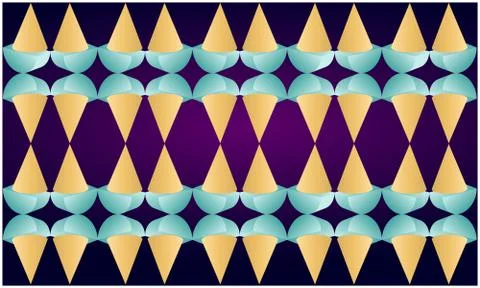 Digital textile design of art on abstract background Stock Illustration