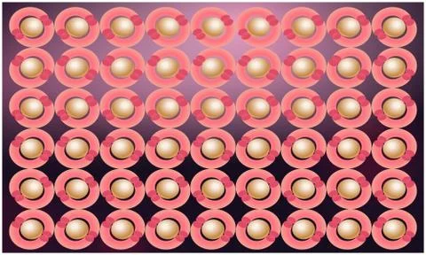 Digital textile design of art on abstract background Illustrazione stock
