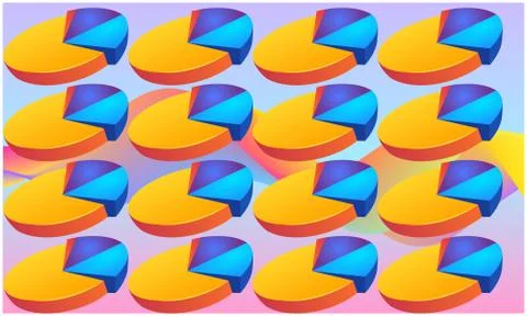 Digital textile design of art on abstract background Stock Illustration