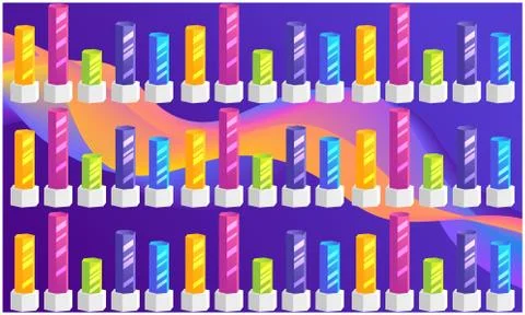 Digital textile design of art on abstract background Illustrazione stock