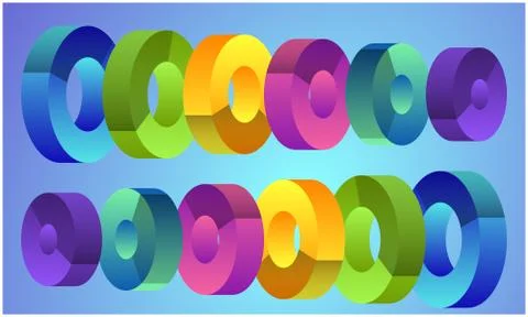 Digital textile design of art on abstract backgrounds Stock Illustration