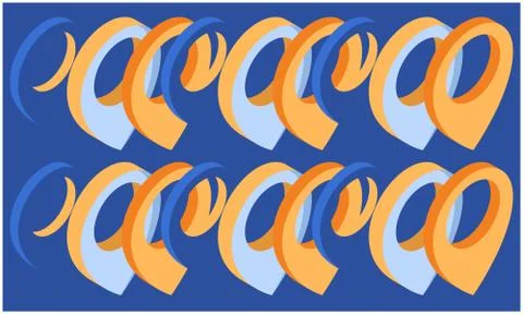 Digital textile design of art on abstract background Illustrazione stock