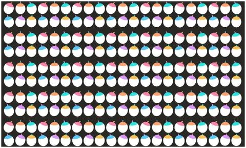 Digital textile design of balloon on abstract background Stock Illustration