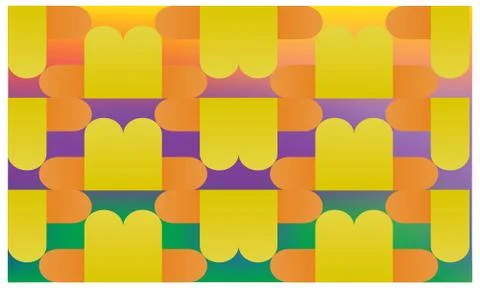 Digital textile design of digital art on abstract background Stock Illustration