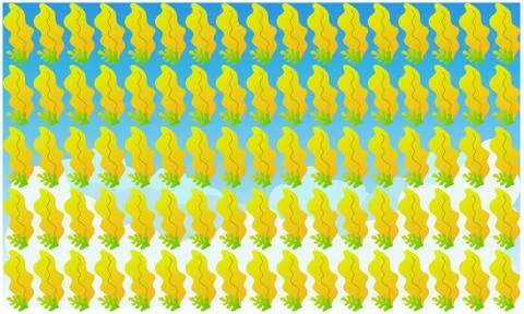 Digital textile design of leaves on abstract background Stock-Illustration