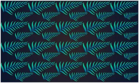 Digital textile design of leaves Illustrazione stock