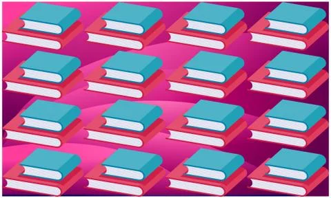 Digital textile design of notebook art on abstract background Stock Illustration